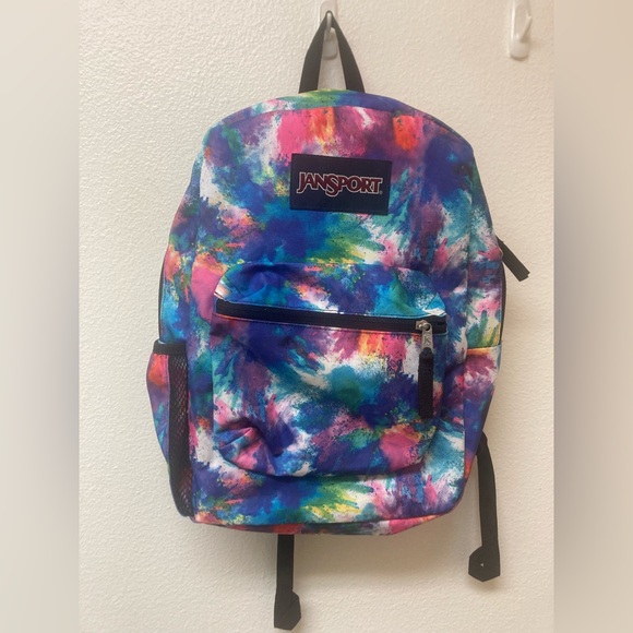 abstract jansport backpack Big Student pop them into the front utility pocket for easy access Pink White Jansport Backpack Amazon